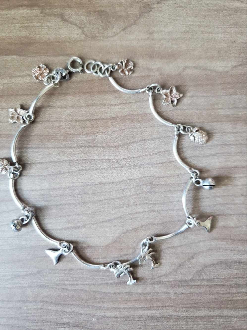 Islander Sterling Silver Anklet - Picture 2 of 14